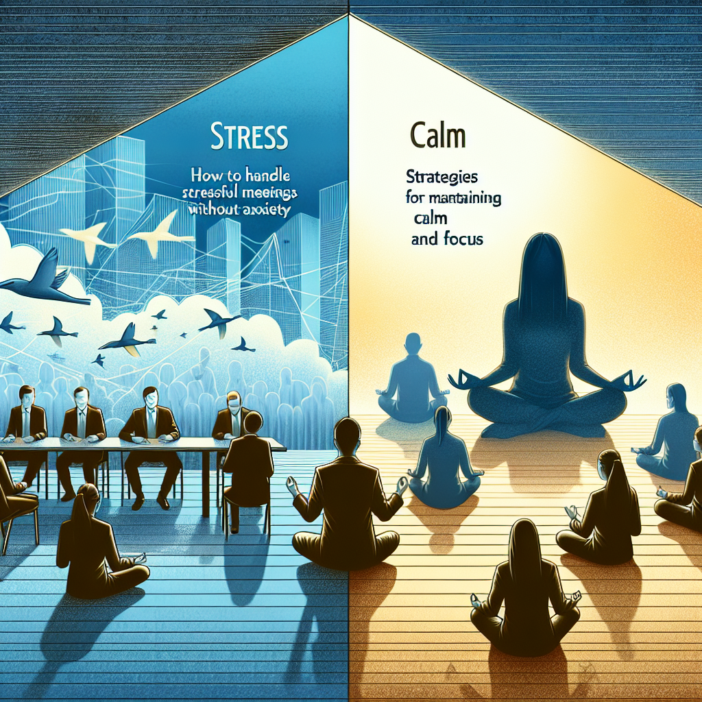 Portada de Cómo manejar reuniones estresantes sin ansiedad: Estrategias para mantener la calma y la concentración